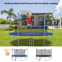 15ft Trampoline Replacement Safety Enclosure Net Weather-resistant