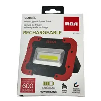 Rechargeable Cob Led Work Light With 1200mah Power Bank, 600 Lumens