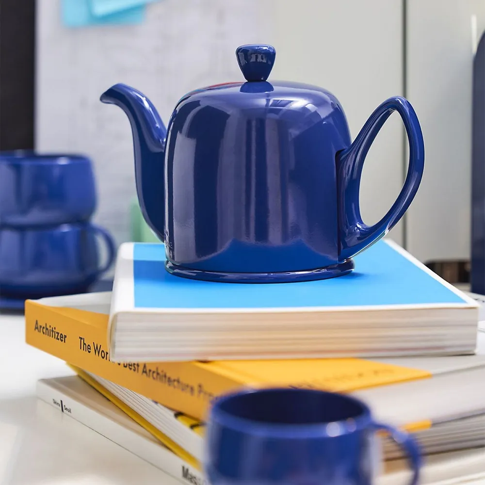Salam Monochrome Blue Bell Teapot