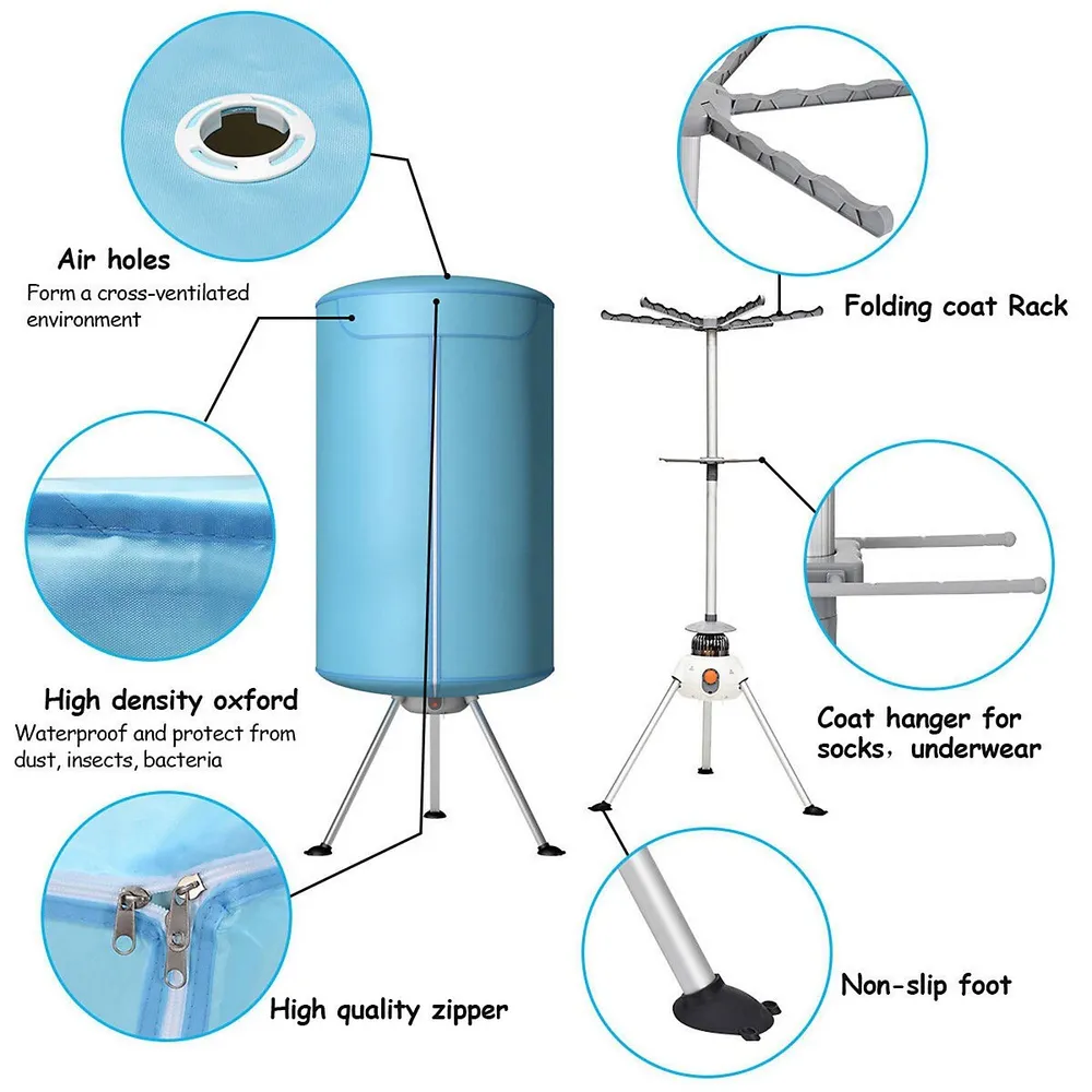 Costway Portable Ventless Laundry Clothes Dryer Drying Machine Heater 900w  | Southcentre Mall