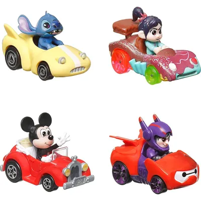 Racerverse, 4 Pack Disney Metal Toy Cars