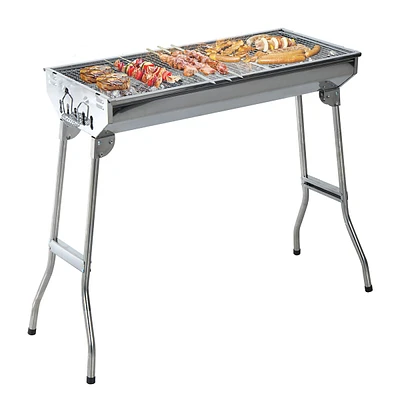 Portable Charcoal Grill Stainless Steel Barbecue