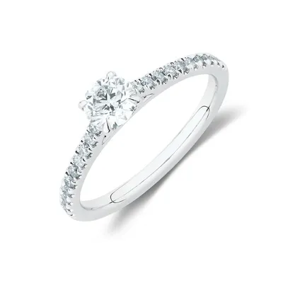 Engagement Ring With 1/2 Carat Tw Of Diamonds In 14kt Gold