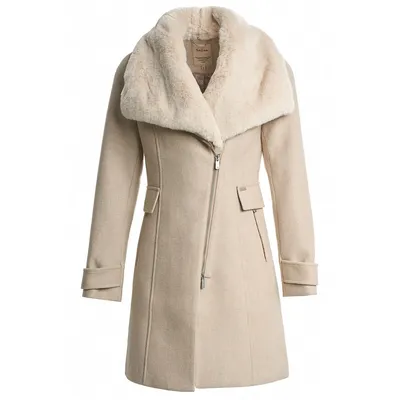 Woollen Grace Coat With Fur Collar