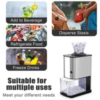 Costway Electric Stainless Steel Ice Crusher Maker Machine Professional Tabletop