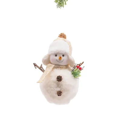 Standing Pinecone Snowman (pack Of 6)