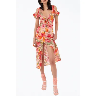 Beth Floral Corded Lace Midi Dress