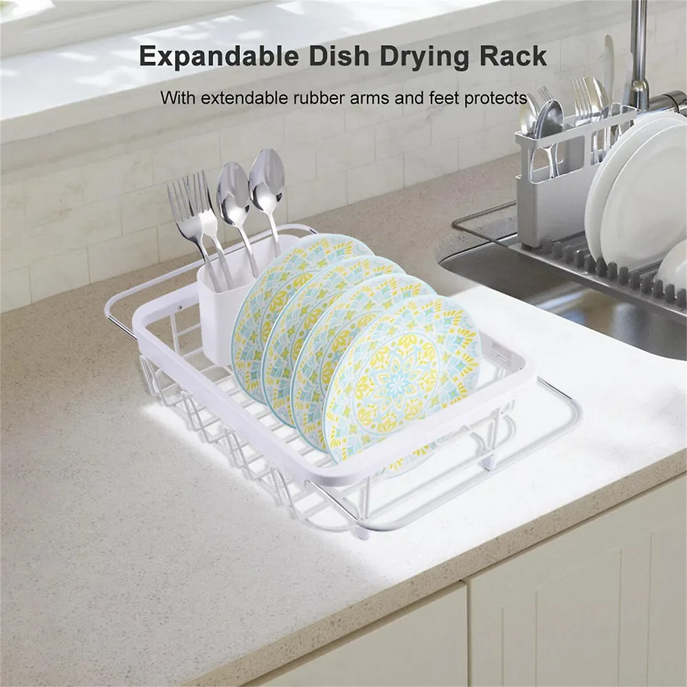 ITY International - Collapsible Dish Rack, 14.5 x 12.25 x 5, Gray 