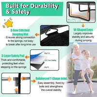 8ft Recreational Trampoline W/ Ladder Enclosure Net Safety Pad Outdoor