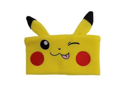 Pokemon Pikachu Embroidered Headband Beanie With Ears