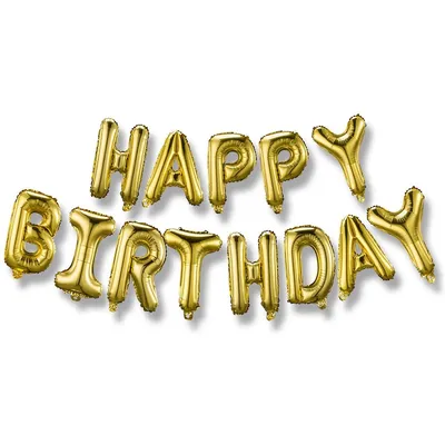 happy birthday foil Ballons names age Celebration Letter banner