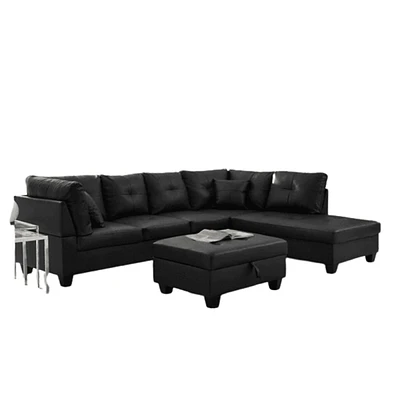 Modern Trends College Sectional (RHF) With Storage Ottoman