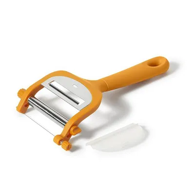 2 In 1 Adjustable Cheese Slicer, Stainless Steel Plate, Dishwasher Safe