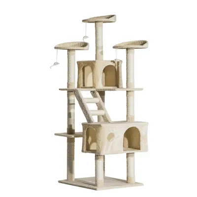 71inch Scratching Cat Tree Kitty Condo Multi Level Play
