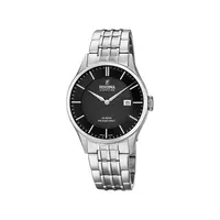 Swiss Made Stainless Steel Watch In Silver