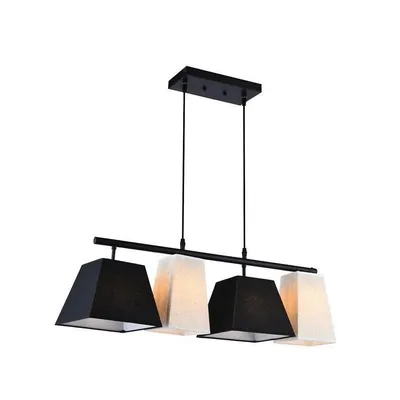 Xtricty - Pendant Light, 30.7 '' Width, From The Oxford Collection, Black And White