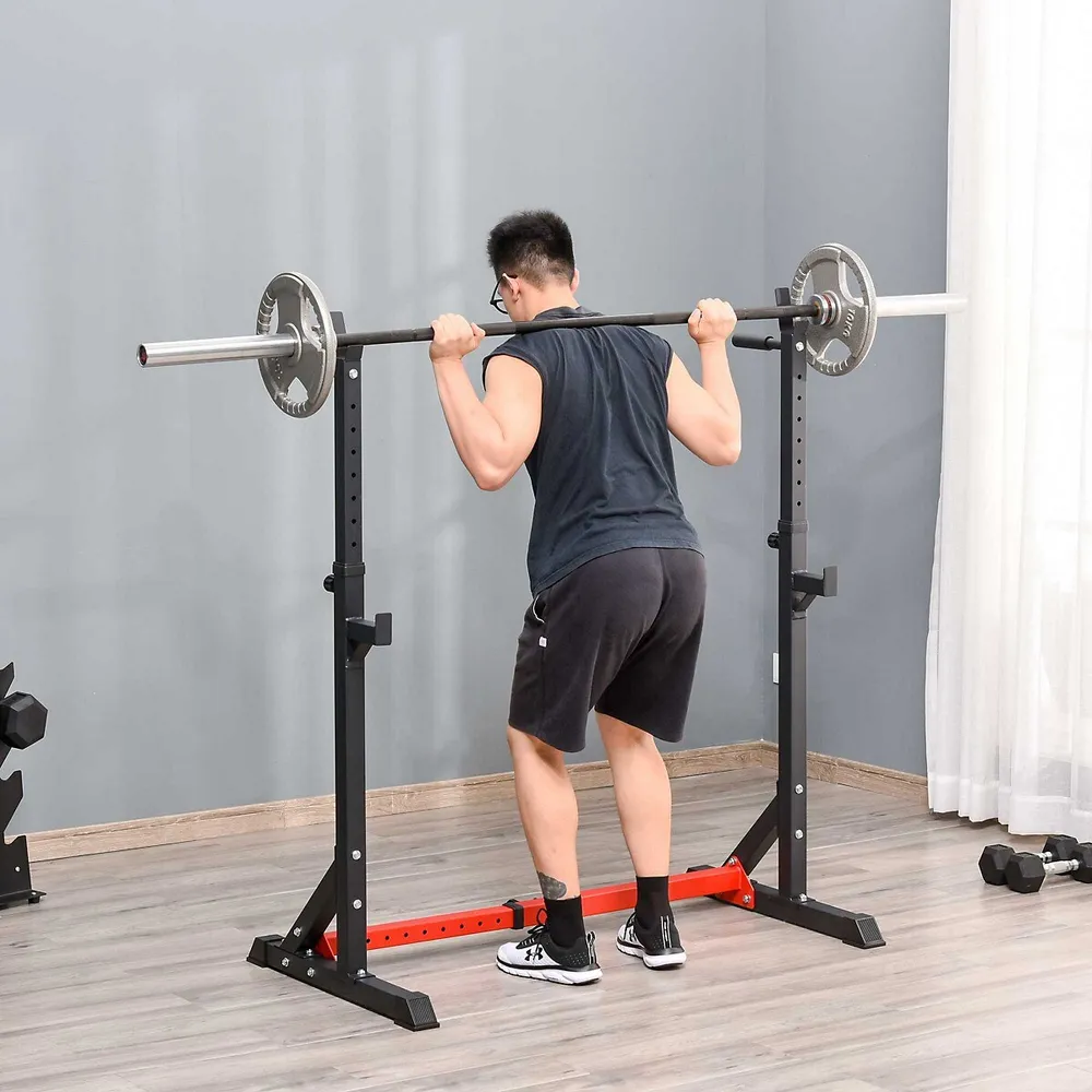 Adjustable Barbell Rack Squat Rack Stand For Weight Lifting