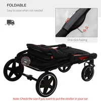 Pet Stroller With Universal Front Wheels