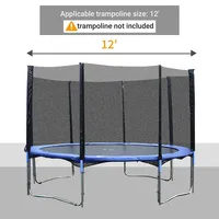 12' Trampoline Protection Net Grey