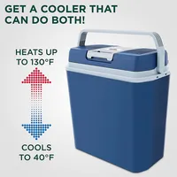 Electric Portable Cooler & Warmer Thermoelectric Fridge For Vehicles Cooler 24l