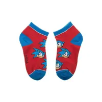 Sega Sonic The Hedgehog Kids Ankle Socks 4 Pairs