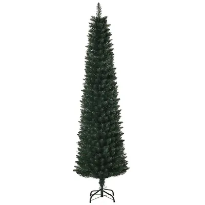 6ft Artificial Pencil Christmas Tree With 380 Branch Tips