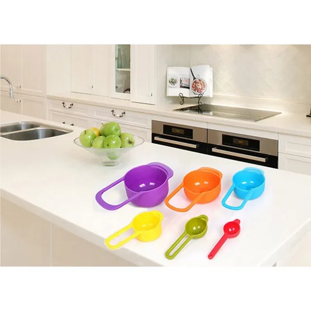 Starfrit Set Of 5 Nestable Measuring Cups, Dishwasher And Microwave Safe