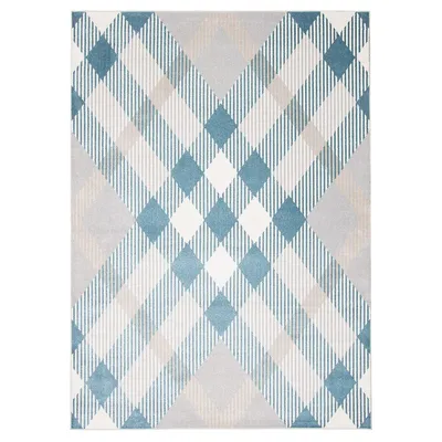 Aqua Kors Washable Geometric Area Rug