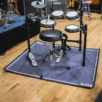 Drum Rug Mat With Fabric Non Slip Bottom, Floor Carpet , 4 X 4.6 Feet