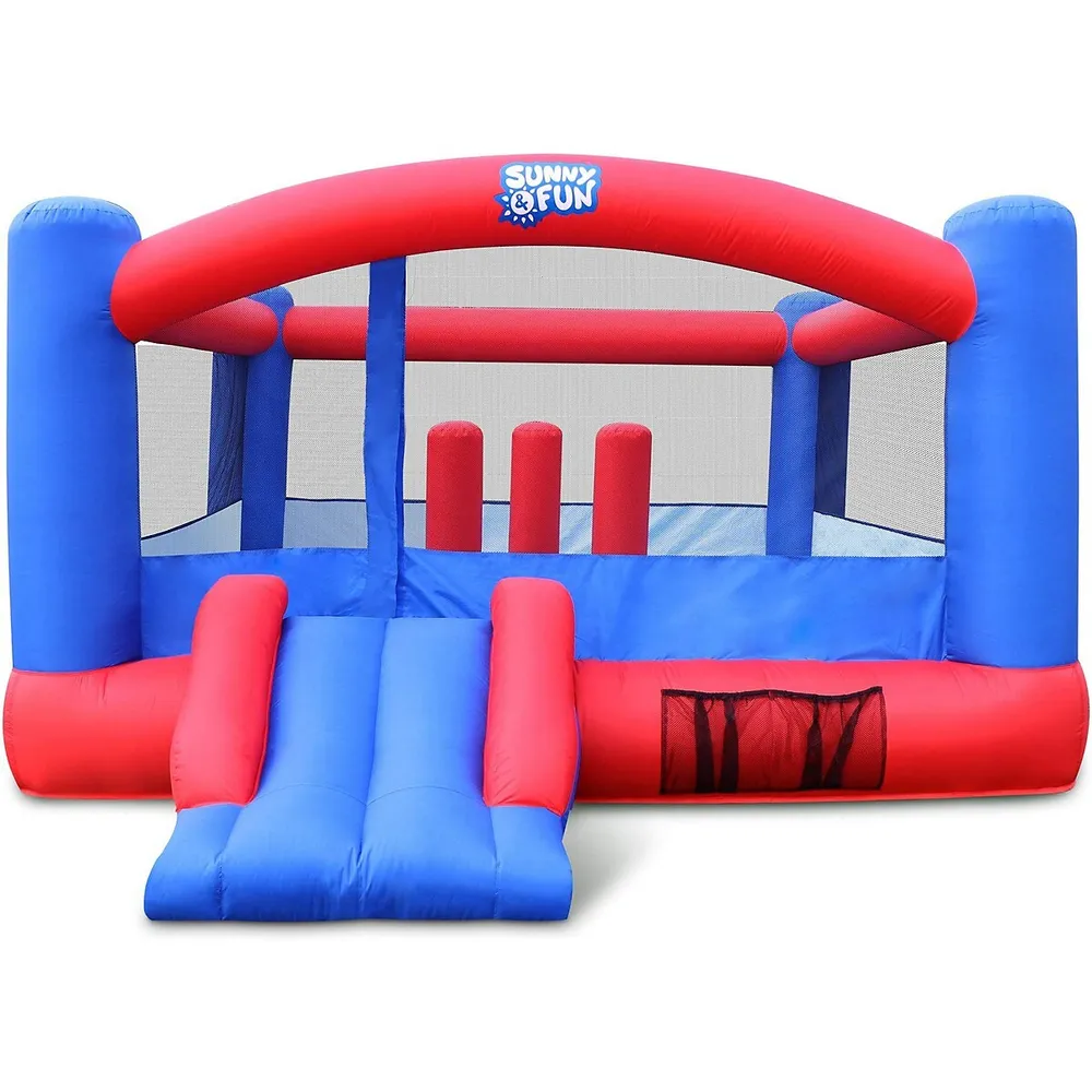 Inflatable Bounce House | Giant 12x10.5 Feet Blow-up Jump Bouncy Castle For Kids With Air Blower