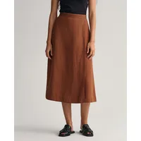 Linen Viscose Midi Skirt