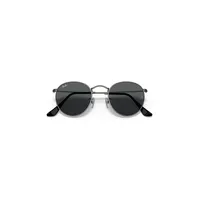 Round Metal Antiqued Sunglasses