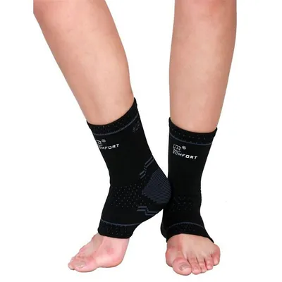 Ankle Brace Compression Support Sleeve (pair) For Injury Recovery, Joint Pain And More