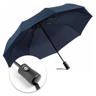 23" Windproof Umrellas, Compact Automatic Triple Folding Umbrellas 8 Ribs