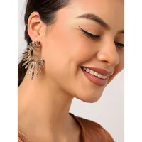 Designer Stone Studed Ear Cuffs