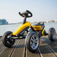 Kids Go Kart, 4-wheel Pedal Powered Ride On Racer Car For Kids, Boys, Girls, Aged 3-8