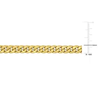 6.6mm Curb Chain Necklace In 10k Yellow Gold