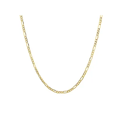 50cm (20") Hollow Figaro Chain In 10kt Yellow Gold