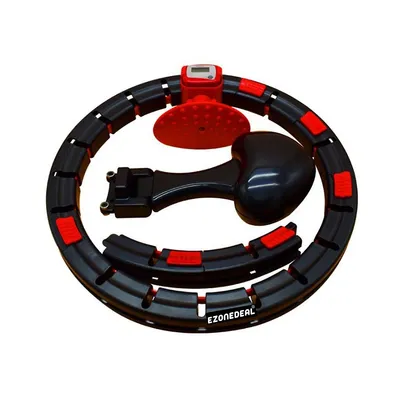 EZONEDEAL Unisexe hula hoop noeuds amovibles poids réglable spinning ball  abdomen fitness perte de poids massage