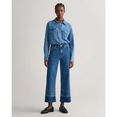 Cropped Wide Jeans