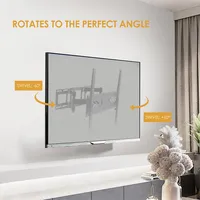 Full Motion Articulating Tv Wall Mount For 26-55in Tvs Holds Up To 88lbs
