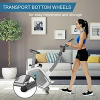 Magnetic Upright Exercise Bike Cycling Bike W/pulse Sensor 8-level Fitness