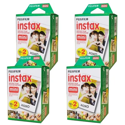 Instax Mini Instant Film 2x10 4 Packs (80 Shots)