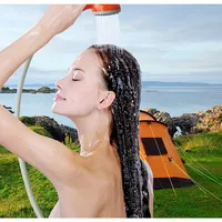 Portable Outdoor Shower, Battery Powered - Compact Handheld Rechargeable Camping Showerhead