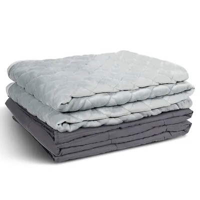 15lbs/20lbs Weighted Blanket Twin/full Size 100% Cotton W/ Super Soft Crystal Cover