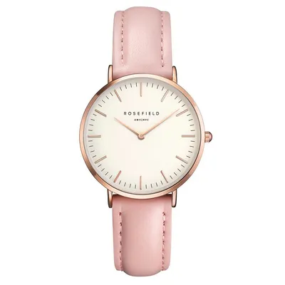 Ladies Tribeca Watch With Pink Leather Strap TWPR-T58