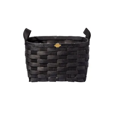 Wooden Basket Black