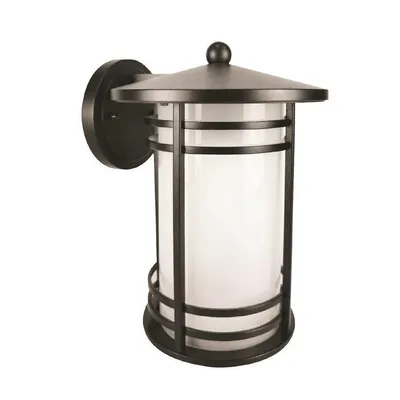 Outdoor Wall Light, 10.74 '' Height, August Collection, Black