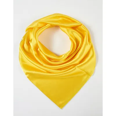 Daffodil Pure Silk Scarf | Solid Colour Collection