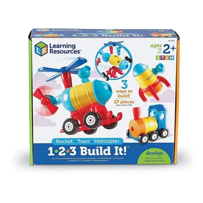 1-2-3 Build It!: Rocket, Train, Helicopter